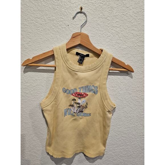 Forever 21 Tank Top yellow small - Picture 1 of 3